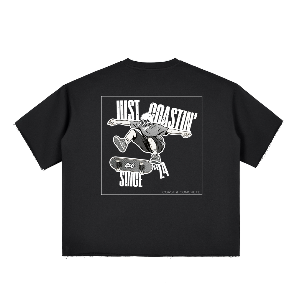 Coastin' Board Frayed Tee