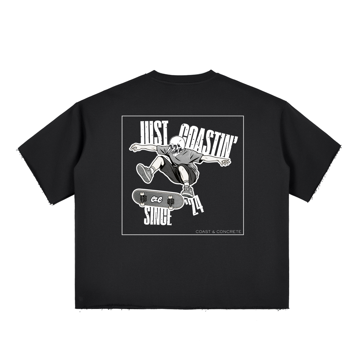 Coastin' Board Frayed Tee