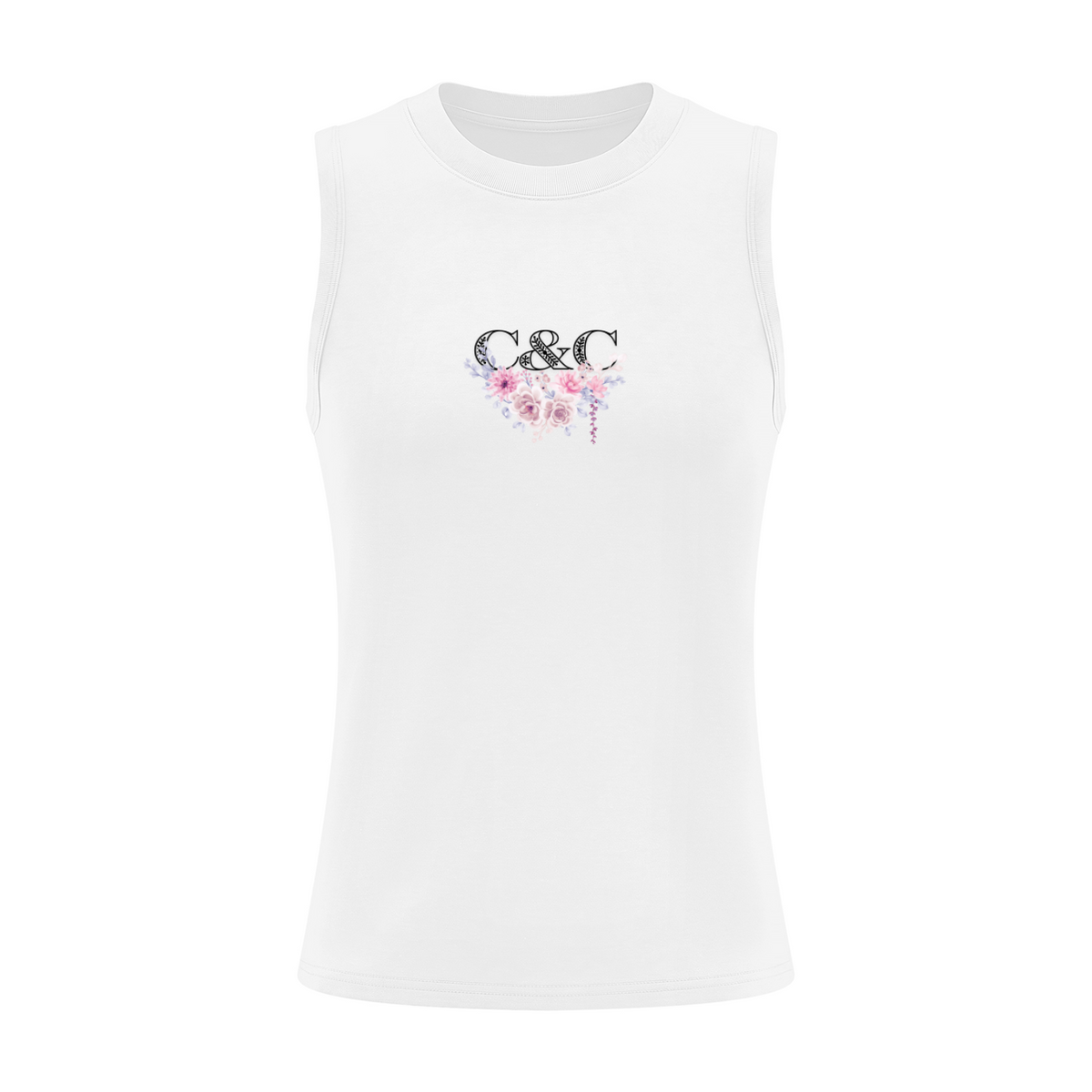 Floral Skull Tank