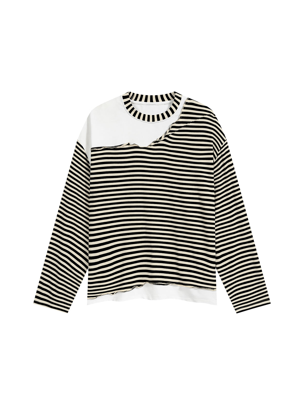 Boxy Striped Sleeved