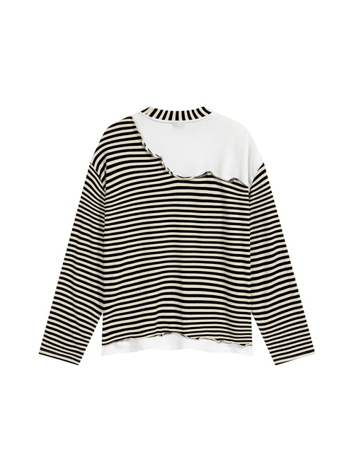Boxy Striped Sleeved