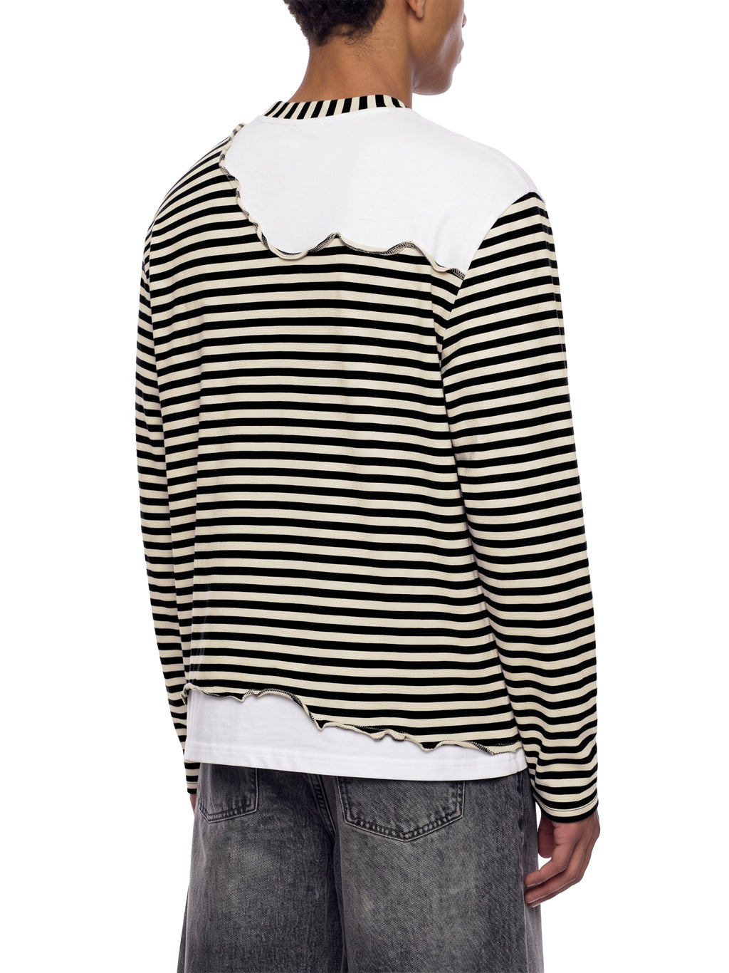 Boxy Striped Sleeved